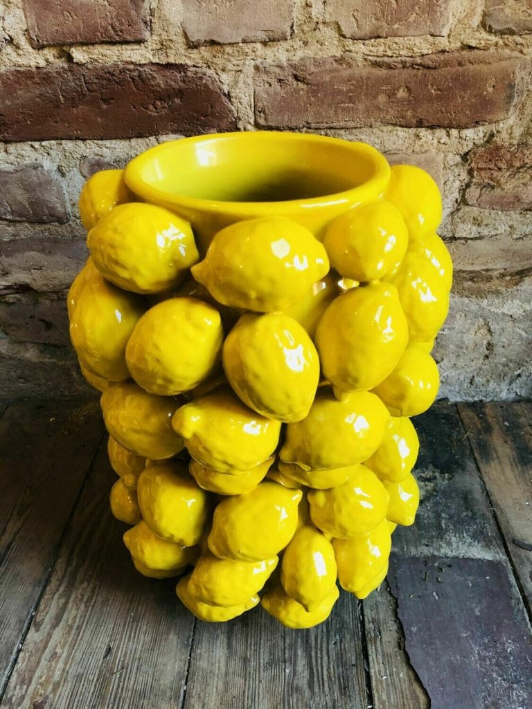 Picking Lemon Vase